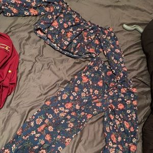 Crop top with matching pants